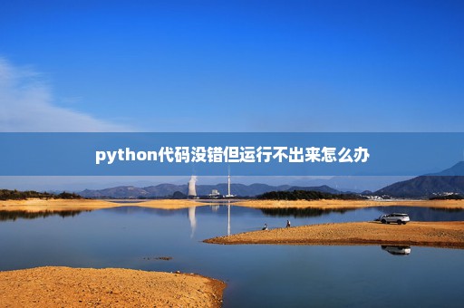 python代码没错但运行不出来怎么办