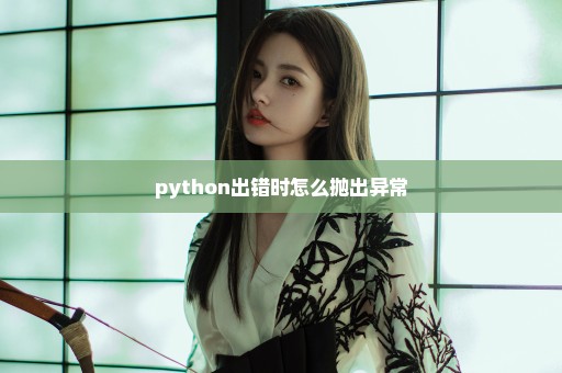 python出错时怎么抛出异常