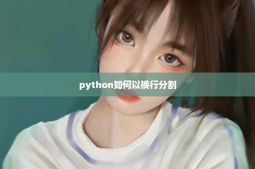 python如何以换行分割