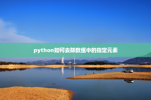 python如何去除数组中的指定元素