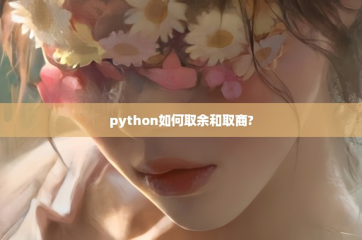 python如何取余和取商?