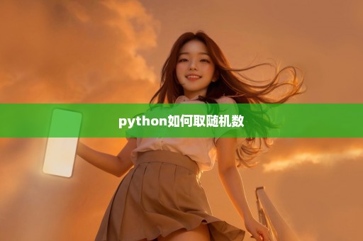 python如何取随机数