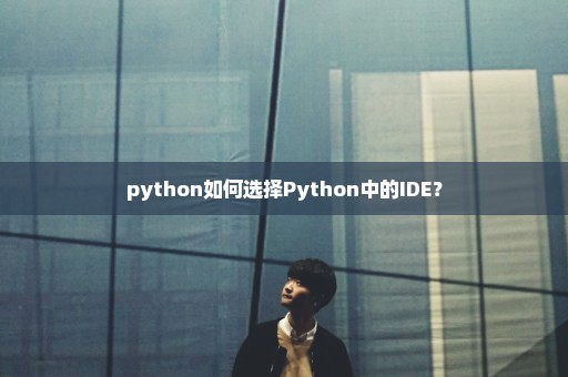 python如何选择Python中的IDE？