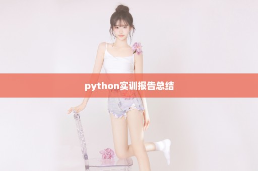 python实训报告总结