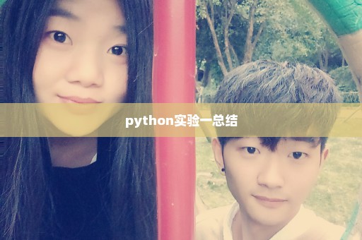 python实验一总结