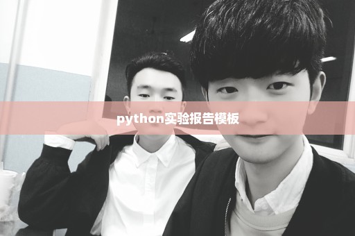 python实验报告模板