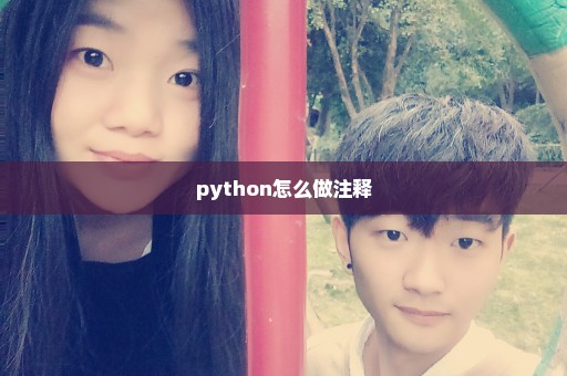 python怎么做注释