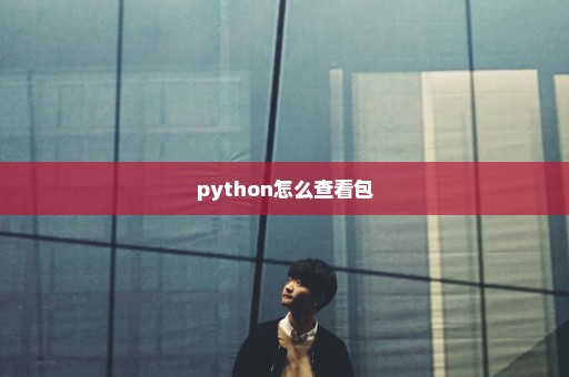 python怎么查看包