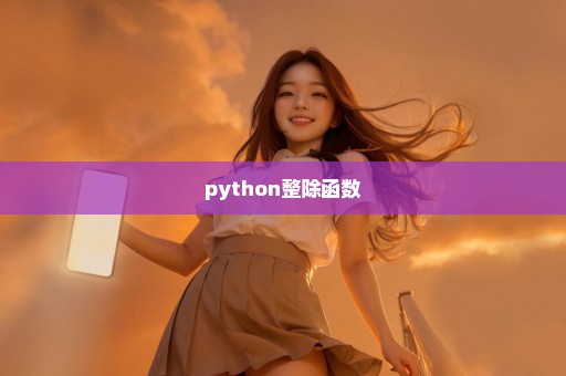 python整除函数