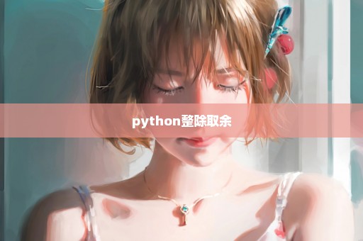 python整除取余