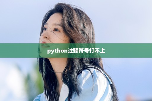 python注释符号打不上