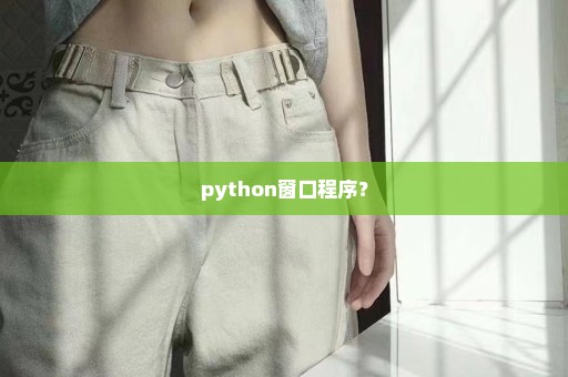 python窗口程序？