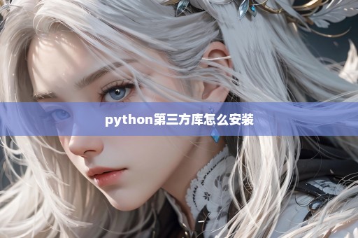 python第三方库怎么安装