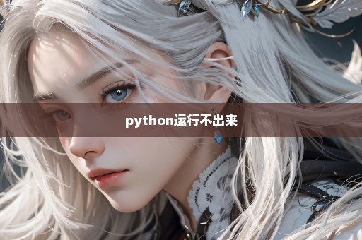 python运行不出来