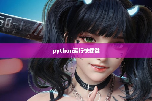 python运行快捷键