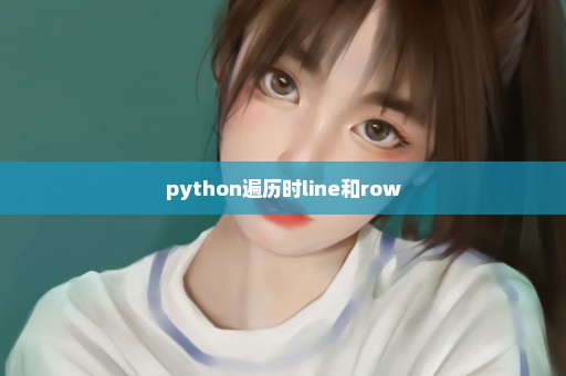 python遍历时line和row