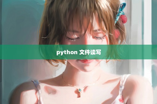 python 文件读写