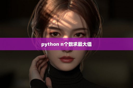 python n个数求最大值