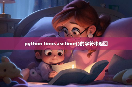 python time.asctime()的字符串返回