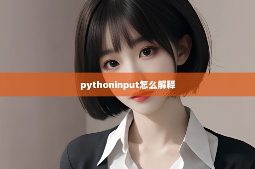 pythoninput怎么解释