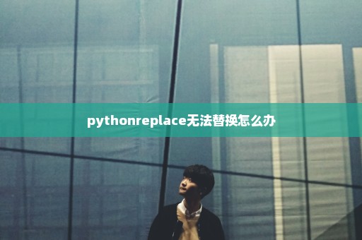 pythonreplace无法替换怎么办