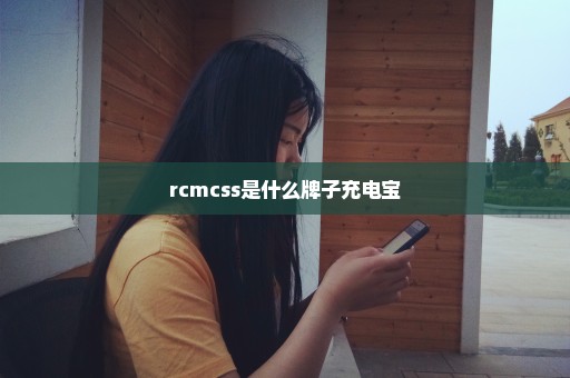 rcmcss是什么牌子充电宝