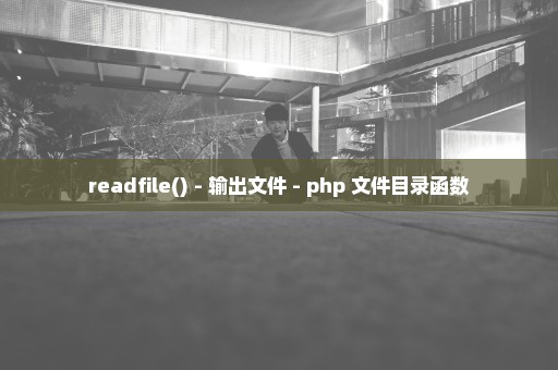 readfile() - 输出文件 - php 文件目录函数