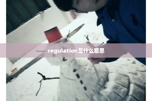 regulation是什么意思