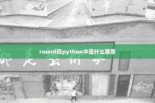 round在python中是什么意思