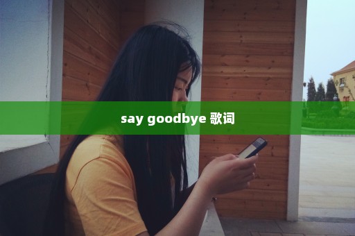 say goodbye 歌词