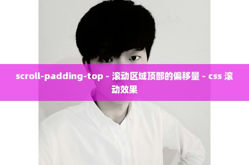 scroll-padding-top - 滚动区域顶部的偏移量 - css 滚动效果