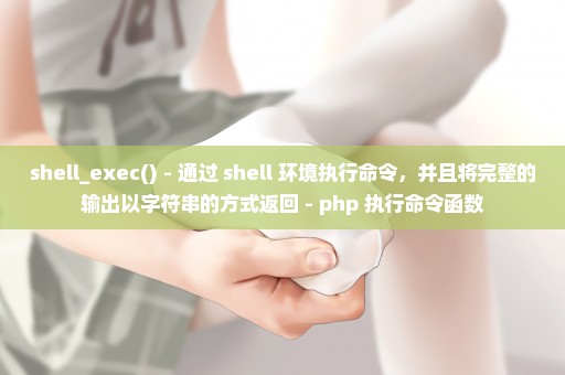 shell_exec() - 通过 shell 环境执行命令，并且将完整的输出以字符串的方式返回 - php 执行命令函数