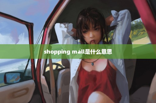 shopping mall是什么意思