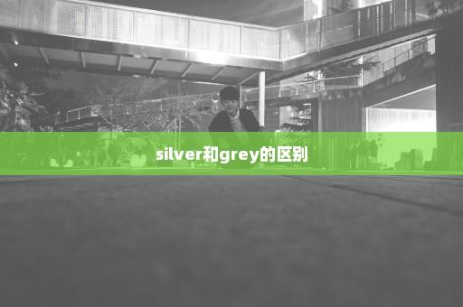 silver和grey的区别