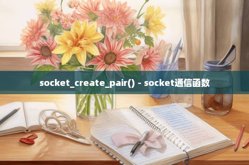 socket_create_pair() - socket通信函数