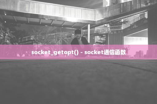 socket_getopt() - socket通信函数