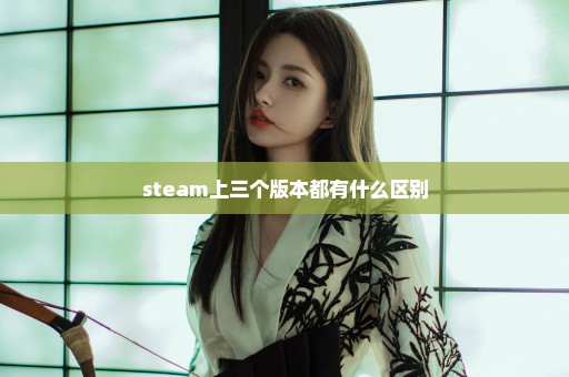 steam上三个版本都有什么区别