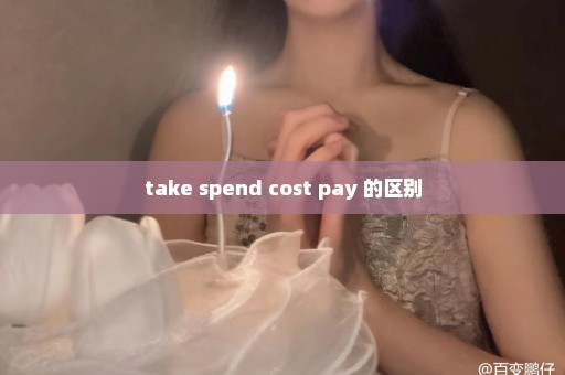 take spend cost pay 的区别