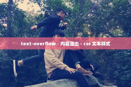 text-overflow - 内容溢出 - css 文本样式