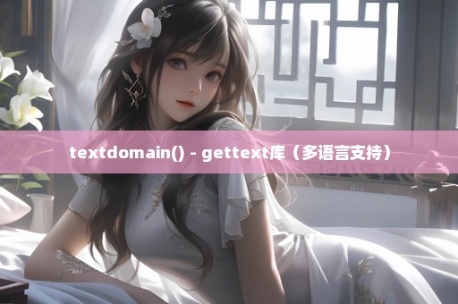 textdomain() - gettext库（多语言支持）