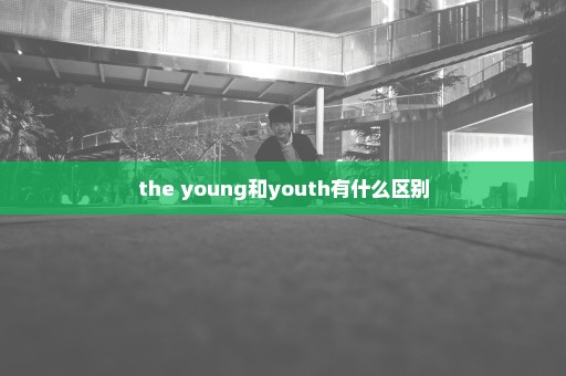 the young和youth有什么区别