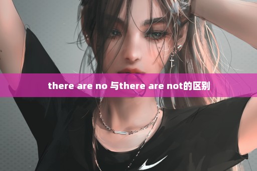 there are no 与there are not的区别