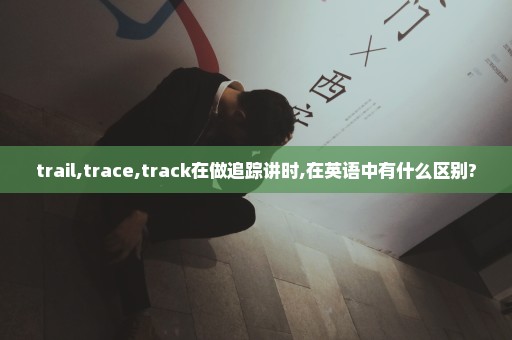 trail,trace,track在做追踪讲时,在英语中有什么区别?