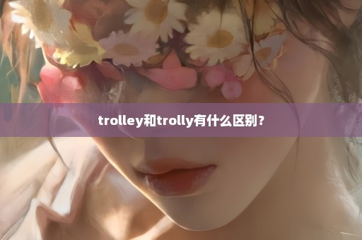 trolley和trolly有什么区别？