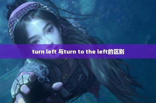 turn left 与turn to the left的区别