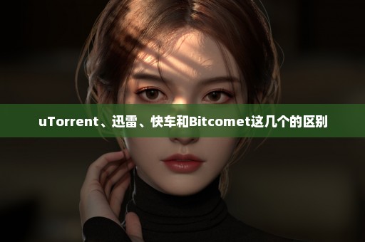 uTorrent、迅雷、快车和Bitcomet这几个的区别