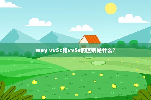 wey vv5c和vv5s的区别是什么？