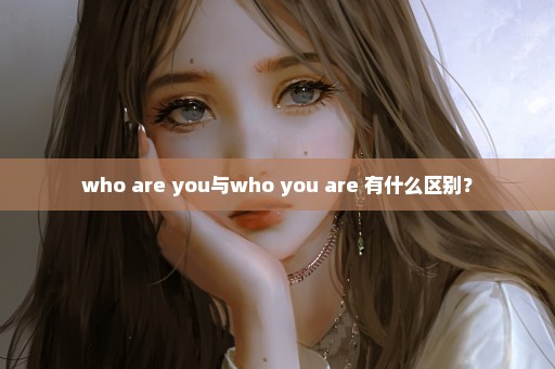 who are you与who you are 有什么区别？