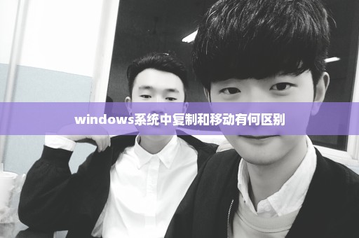 windows系统中复制和移动有何区别