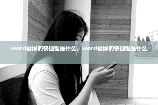 word截屏的快捷键是什么，word截屏的快捷键是什么 